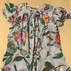 Floral button up blouse